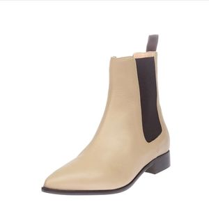 RRP$240 IRIS & INK Leather Chelsea Boots US 7 EU 37 UK 4 Pull On Made in Italy
